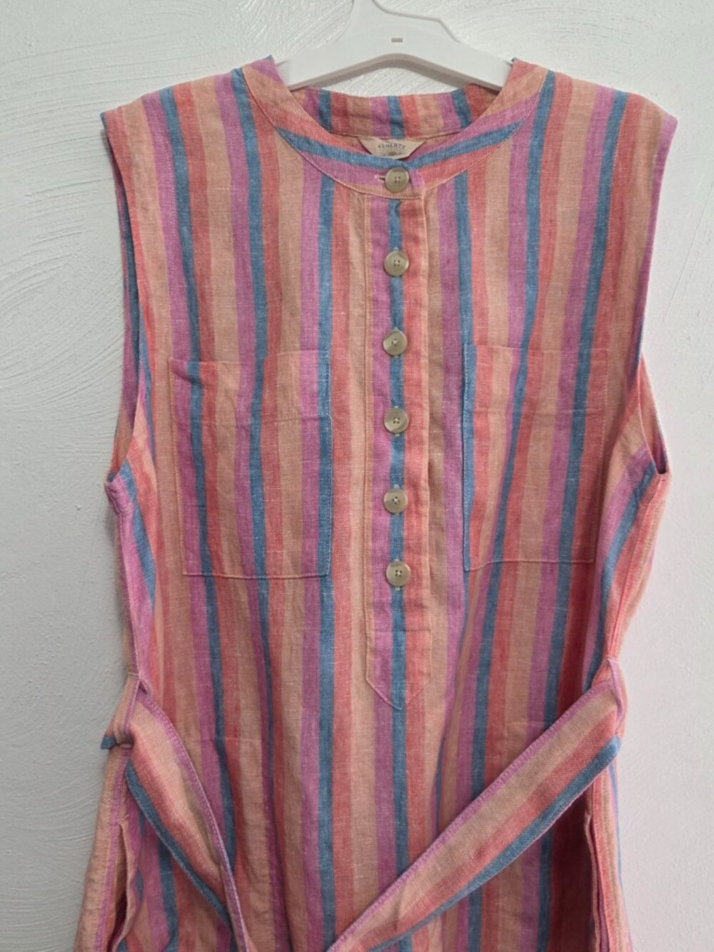 Faherty Avalon Dress, Size L 100% linen - Picture 4 of 14